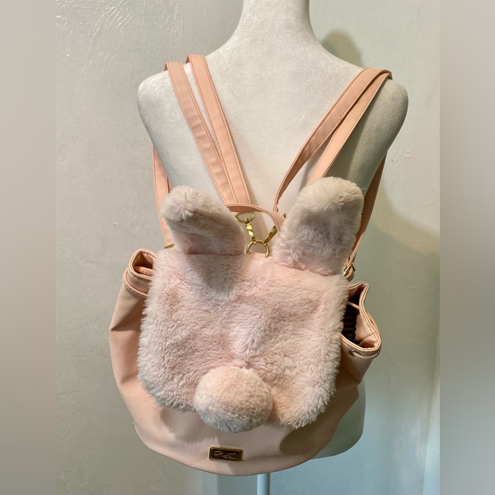 Betsey Johnson Blush Pink Bunny Backpack. Gem
